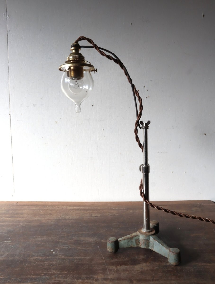 画像16: No.148　吸引ガラスのスタンドライト(コード焦げ茶) (16)