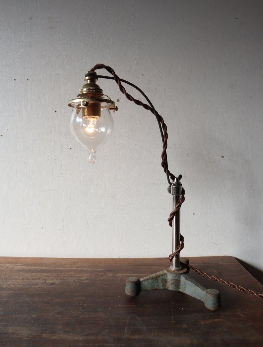 画像5: No.148　吸引ガラスのスタンドライト(コード焦げ茶) (5)