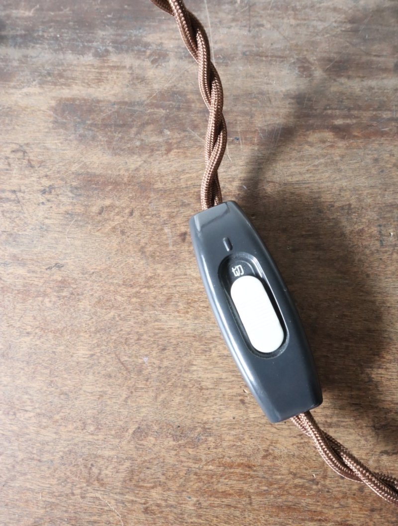 画像2: No.148 吸引ガラスのスタンドライト(コード焦げ茶)