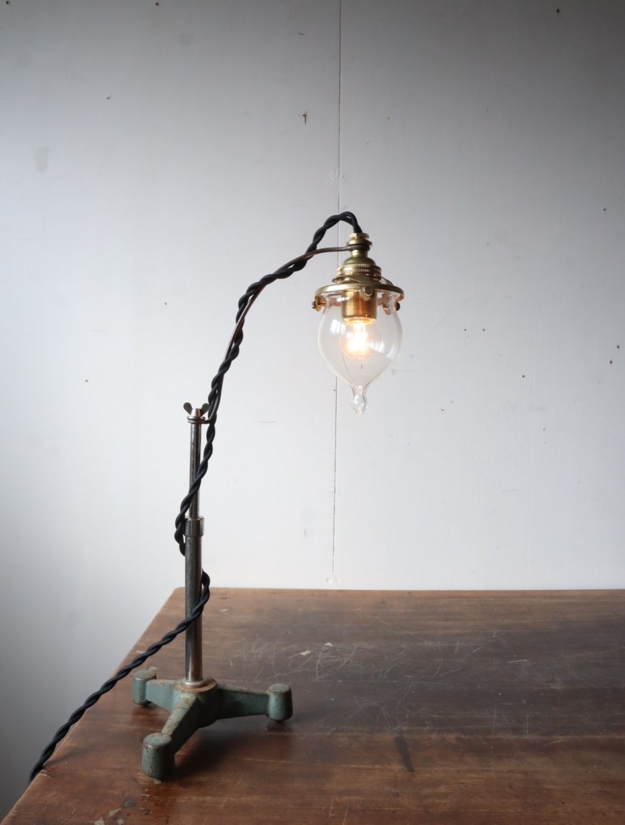 画像7: No.149　吸引ガラスのスタンドライト(コード黒色) (7)