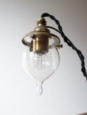 画像18: No.149　吸引ガラスのスタンドライト(コード黒色) (18)