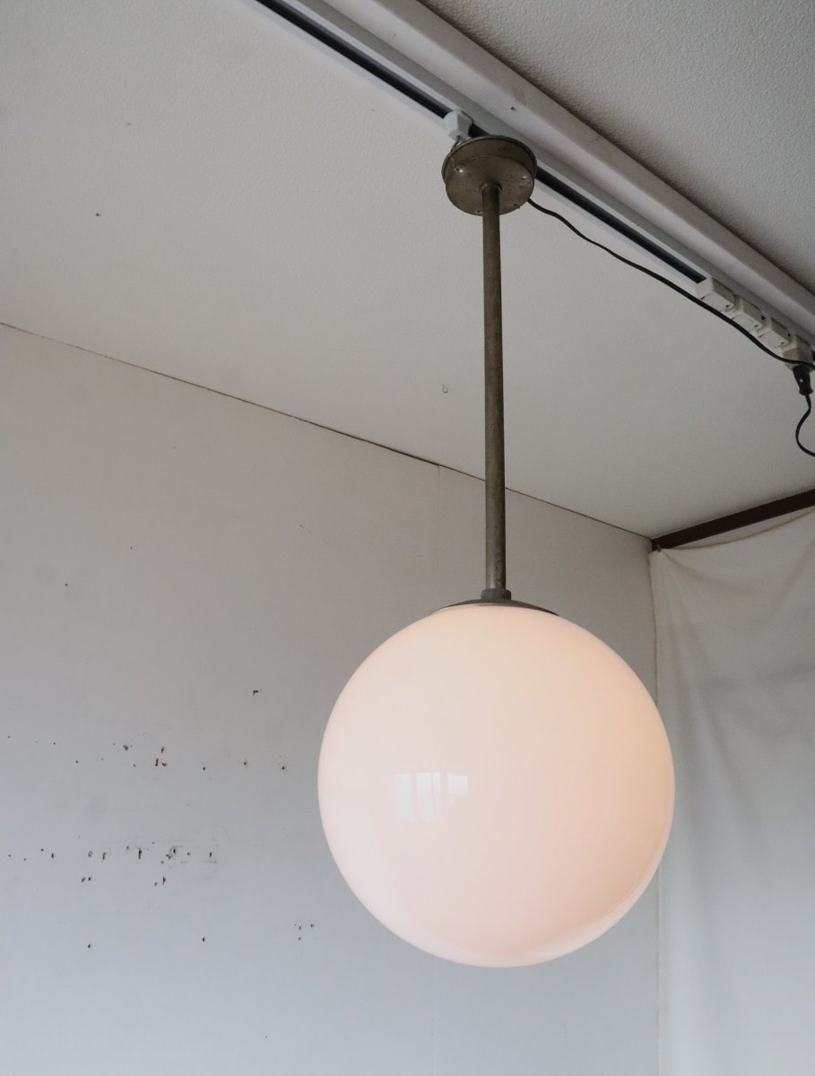 画像4: No.147　丸ガラスの天井付けライト (4)