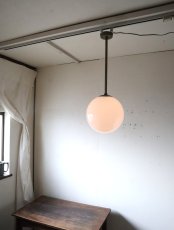 画像1: No.147　丸ガラスの天井付けライト (1)