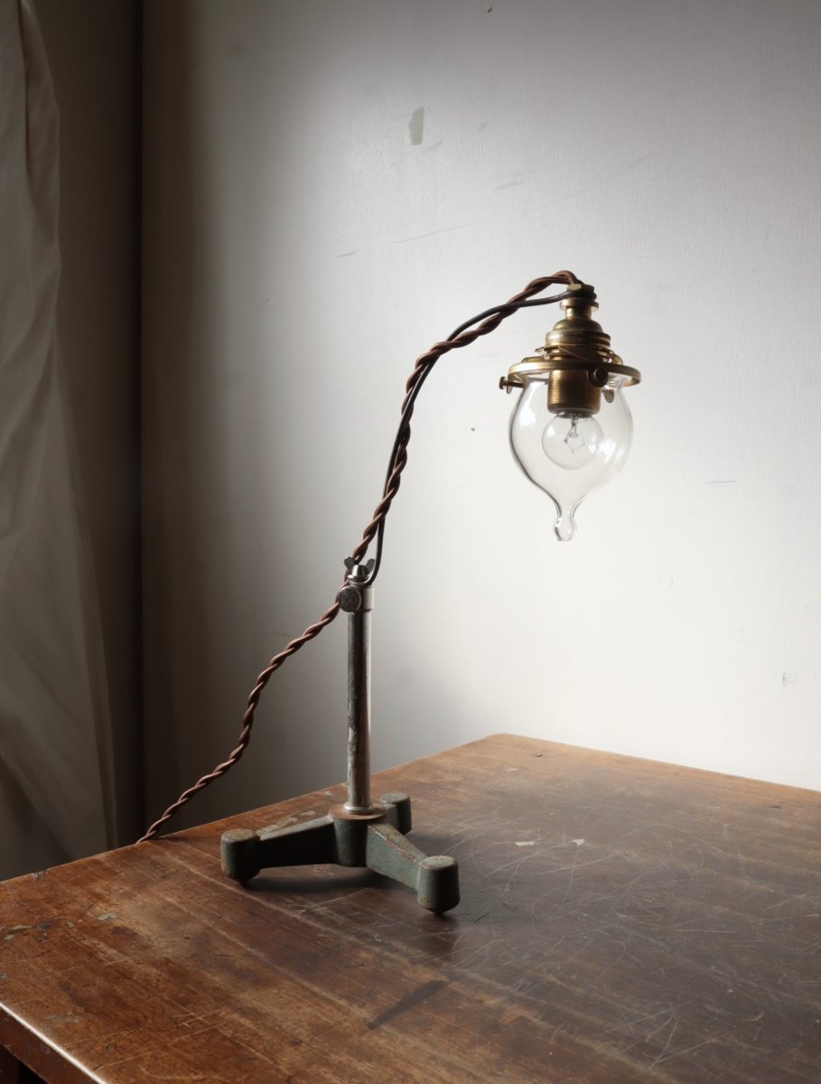 画像15: No.148　吸引ガラスのスタンドライト(コード焦げ茶) (15)