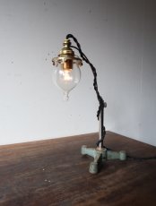 画像6: No.149　吸引ガラスのスタンドライト(コード黒色) (6)