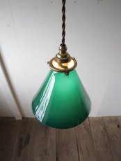 画像9: No.156　グリーンシェードのペンダントライト (9)
