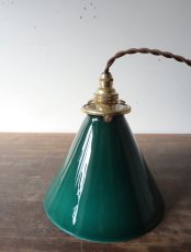 画像17: No.156　グリーンシェードのペンダントライト (17)