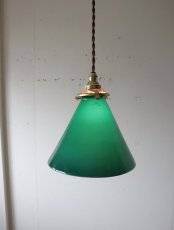 画像5: No.156　グリーンシェードのペンダントライト (5)