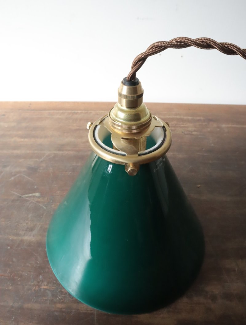 画像2: No.156　グリーンシェードのペンダントライト