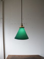 画像2: No.156　グリーンシェードのペンダントライト (2)