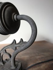 画像21: No.158　しずく型乳白ガラスのブラケットライト (21)