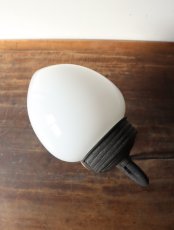 画像20: No.158　しずく型乳白ガラスのブラケットライト (20)