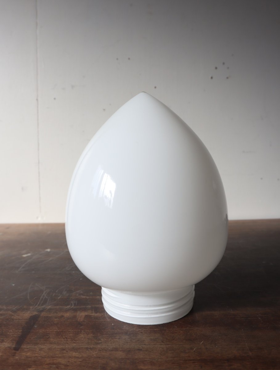 画像25: No.158　しずく型乳白ガラスのブラケットライト (25)