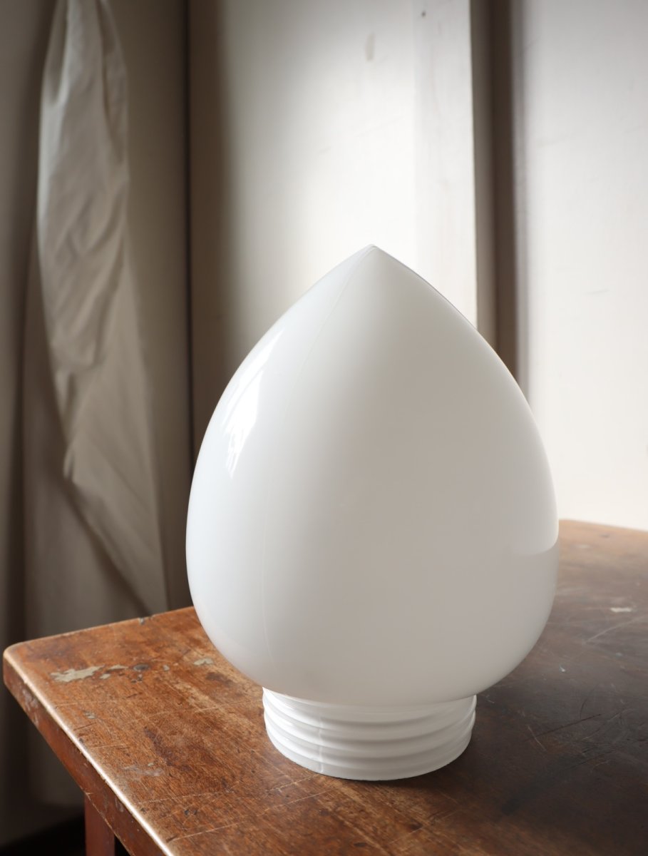 画像26: No.158　しずく型乳白ガラスのブラケットライト (26)