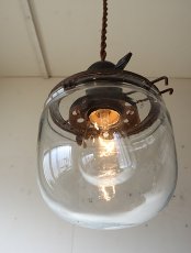 画像8: No.162　捕虫器ガラスのペンダントライト(A) (8)