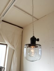 画像1: No.164　捕虫器ガラスのペンダントライト(C) (1)