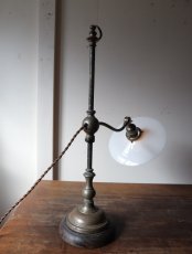 画像15: No.166　乳白シェード付きスタンドライト (15)