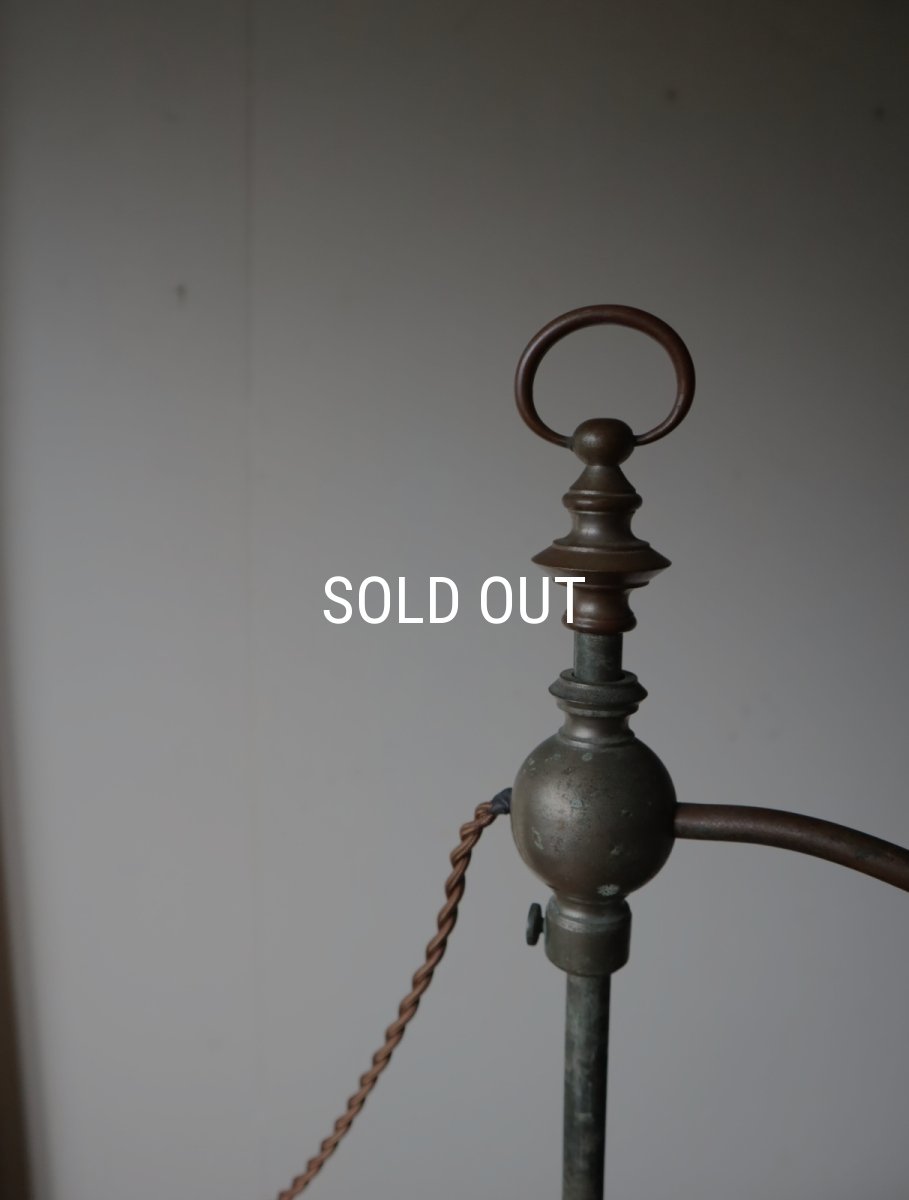 画像34: No.166　乳白シェード付きスタンドライト (34)