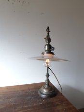 画像3: No.166　乳白シェード付きスタンドライト (3)