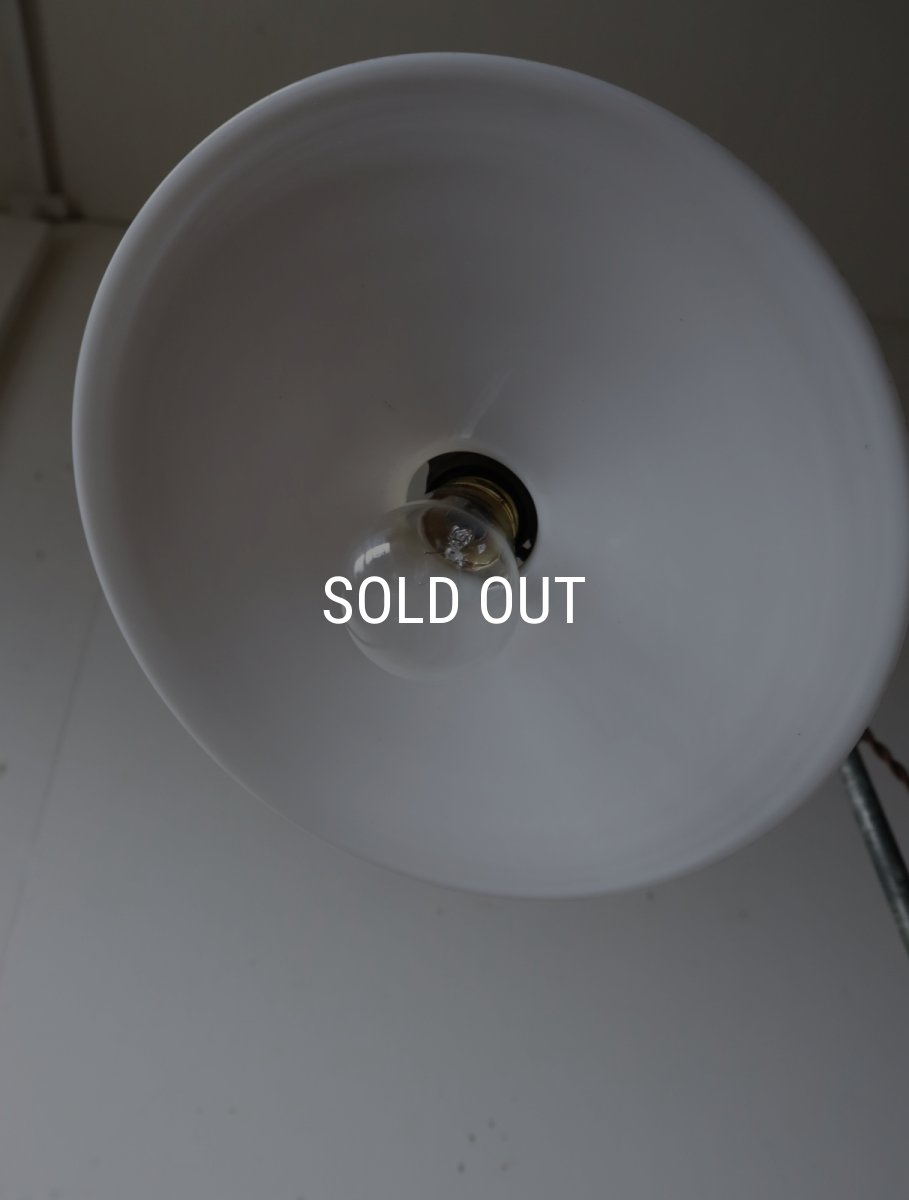 画像20: No.166　乳白シェード付きスタンドライト (20)