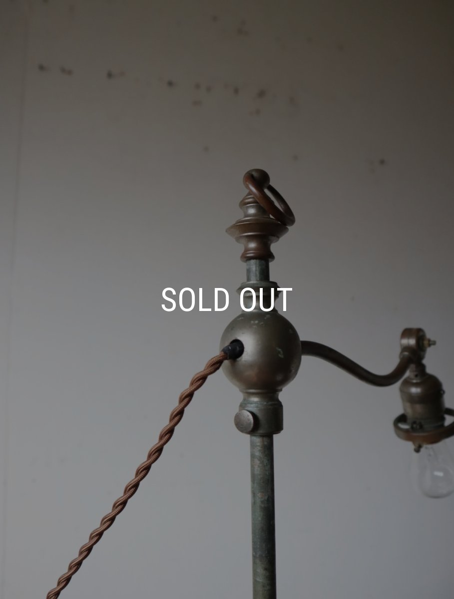 画像35: No.166　乳白シェード付きスタンドライト (35)