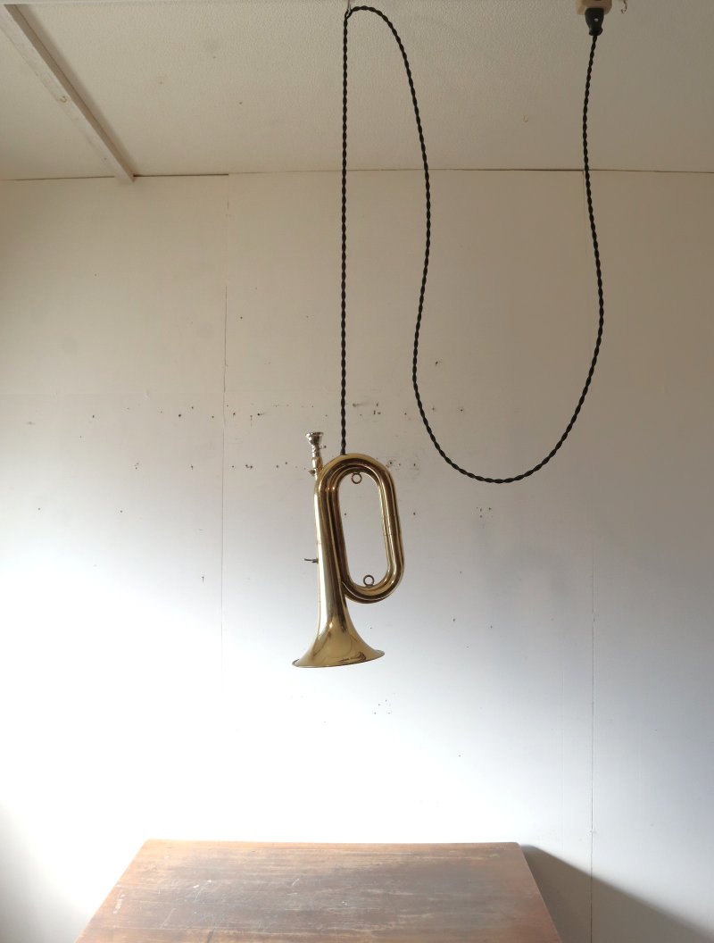 画像1: No.170　ラッパの2wayライト(コード黒)