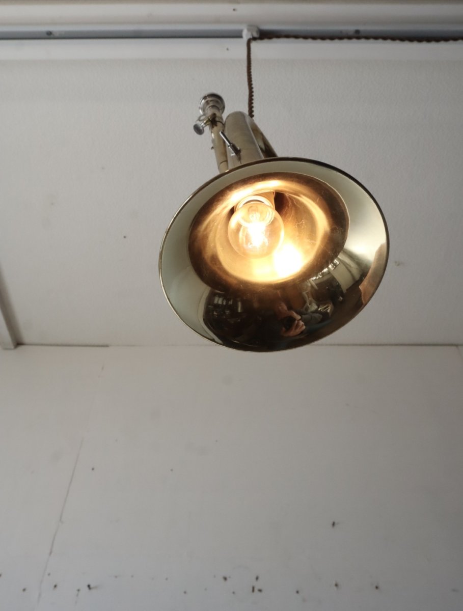 画像16: No.169　ラッパの2wayライト(コード焦げ茶) (16)