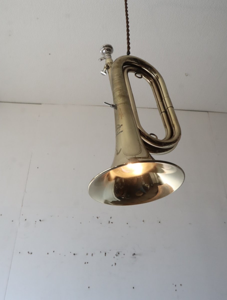 画像14: No.169　ラッパの2wayライト(コード焦げ茶) (14)