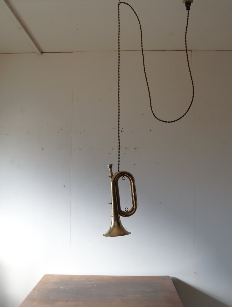 画像10: No.169　ラッパの2wayライト(コード焦げ茶) (10)