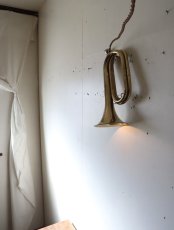 画像3: No.169　ラッパの2wayライト(コード焦げ茶) (3)