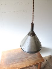 画像1: No.167　アルミ漏斗のペンダントライト (1)