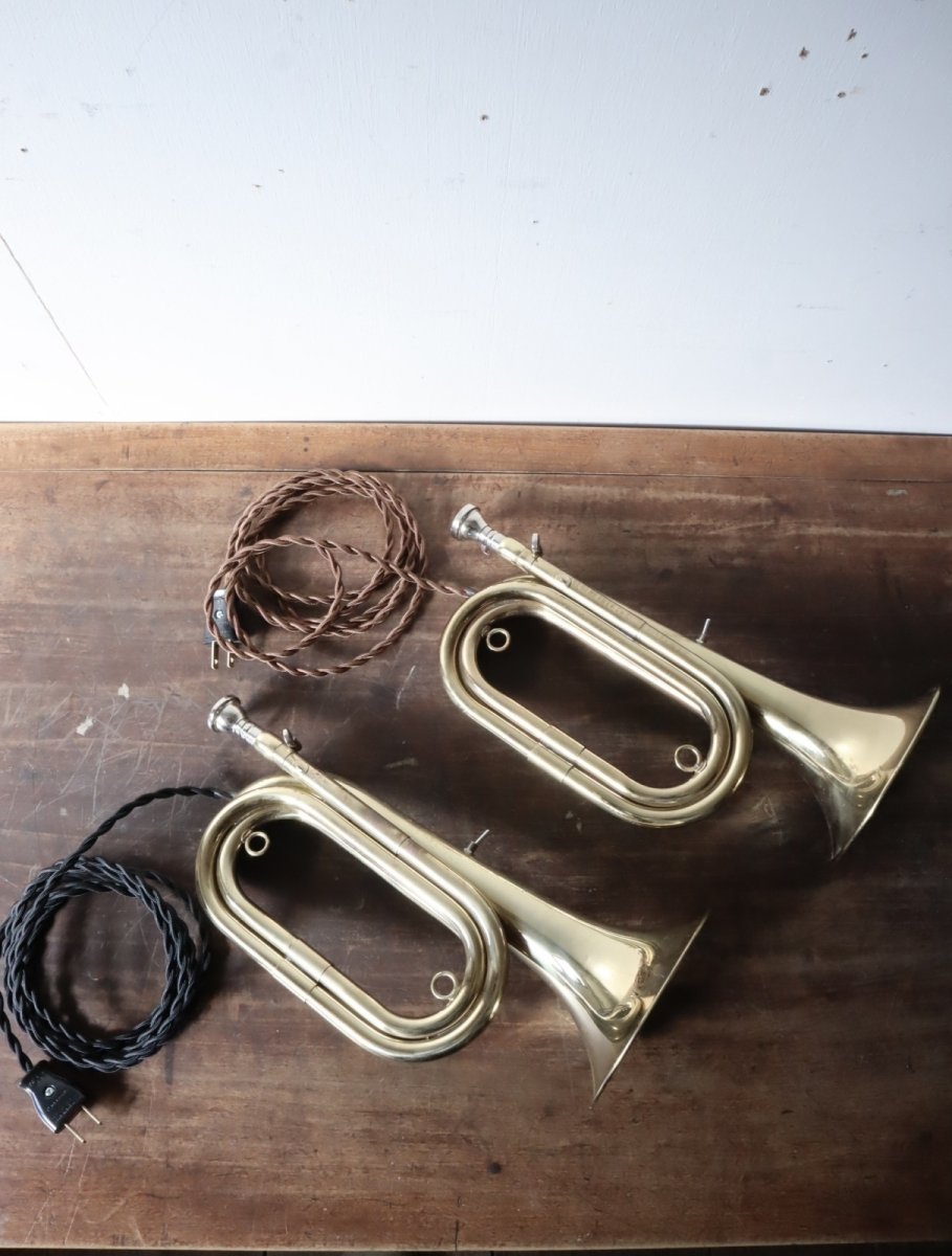 画像23: No.169　ラッパの2wayライト(コード焦げ茶) (23)