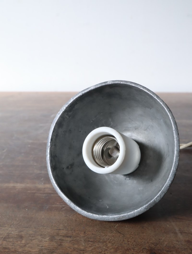 画像2: No.171 ピューター漏斗のペンダントライト(φ7.6×h8cm)