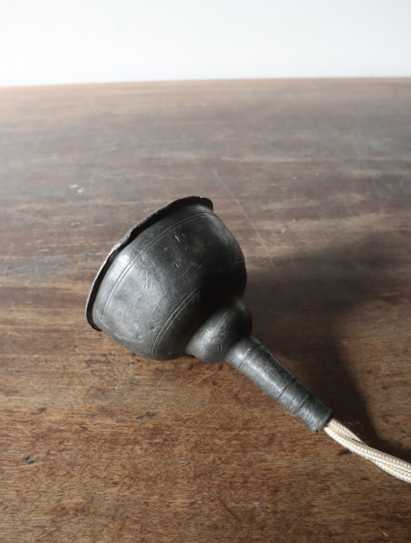 画像3: No.173　ピューター漏斗のペンダントライト(φ6×h7.5cm）