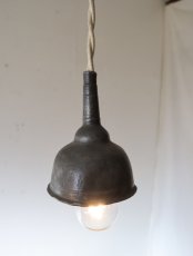 画像4: No.173　ピューター漏斗のペンダントライト(φ6×h7.5cm） (4)
