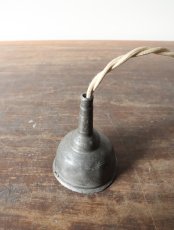 画像16: No.173　ピューター漏斗のペンダントライト(φ6×h7.5cm） (16)