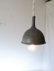 画像4: No.171　ピューター漏斗のペンダントライト(φ7.6×h8cm） (4)