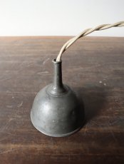 画像15: No.171　ピューター漏斗のペンダントライト(φ7.6×h8cm） (15)