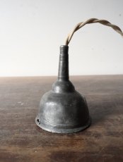 画像14: No.173　ピューター漏斗のペンダントライト(φ6×h7.5cm） (14)