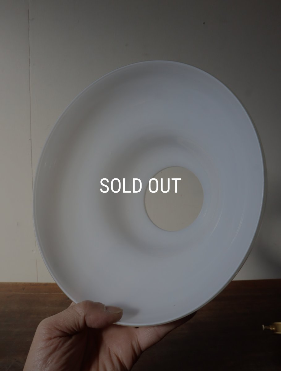 画像23: No.176　円盤型乳白ガラスのペンダントライト (23)