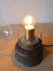 画像10: No.182　ホヤガラスの卓上ランプ(ブリキ) (10)