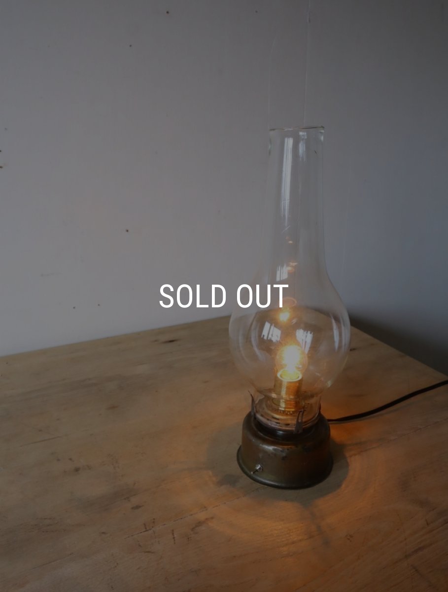 画像2: No.183　ホヤガラスの卓上ランプ(真鍮) (2)