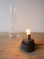 画像9: No.182　ホヤガラスの卓上ランプ(ブリキ) (9)