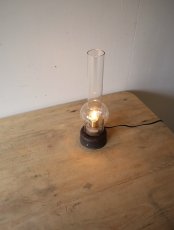 画像5: No.182　ホヤガラスの卓上ランプ(ブリキ) (5)