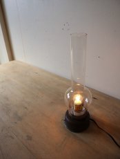 画像3: No.182　ホヤガラスの卓上ランプ(ブリキ) (3)