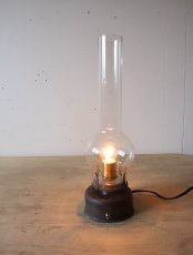 画像1: No.182　ホヤガラスの卓上ランプ(ブリキ) (1)