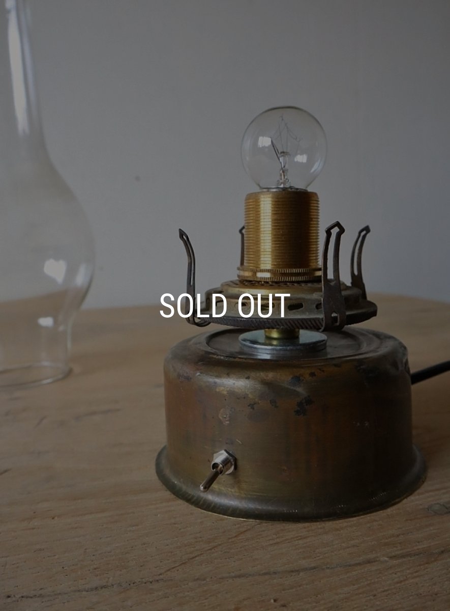 画像11: No.183　ホヤガラスの卓上ランプ(真鍮) (11)