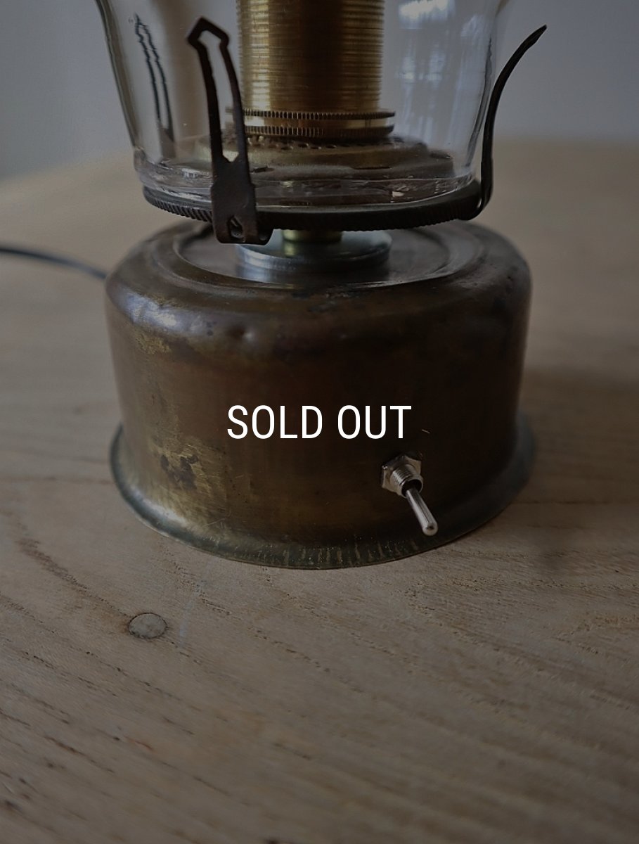 画像12: No.183　ホヤガラスの卓上ランプ(真鍮) (12)