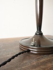 画像14: No.185　乳白ガラスのグローブ付きスタンドライト (14)