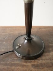 画像12: No.185　乳白ガラスのグローブ付きスタンドライト (12)